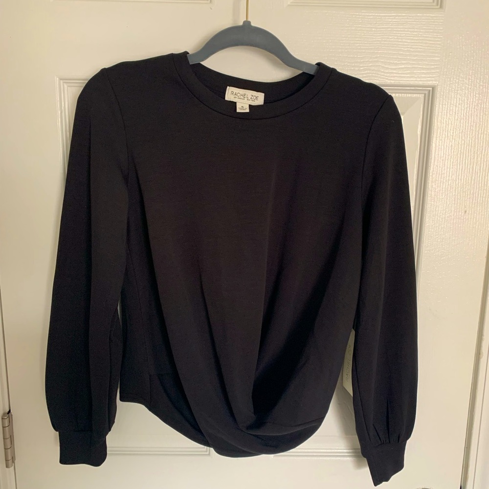 NWT Rachel Zoe black crew neck
